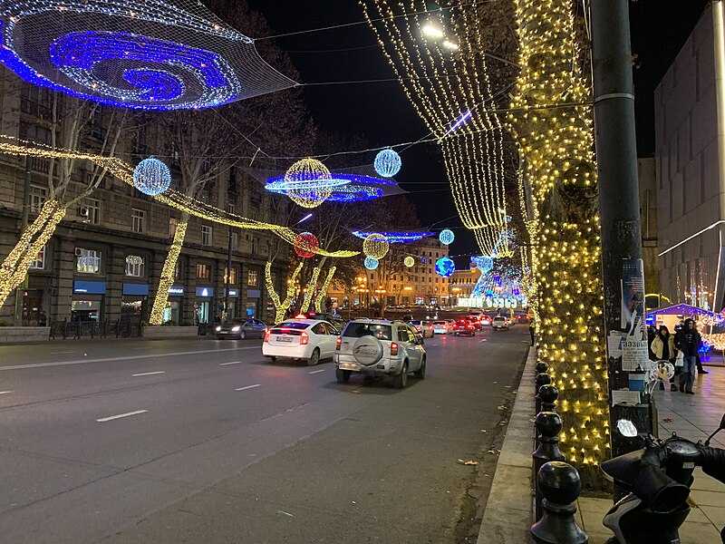 street decorations in Tbilisi