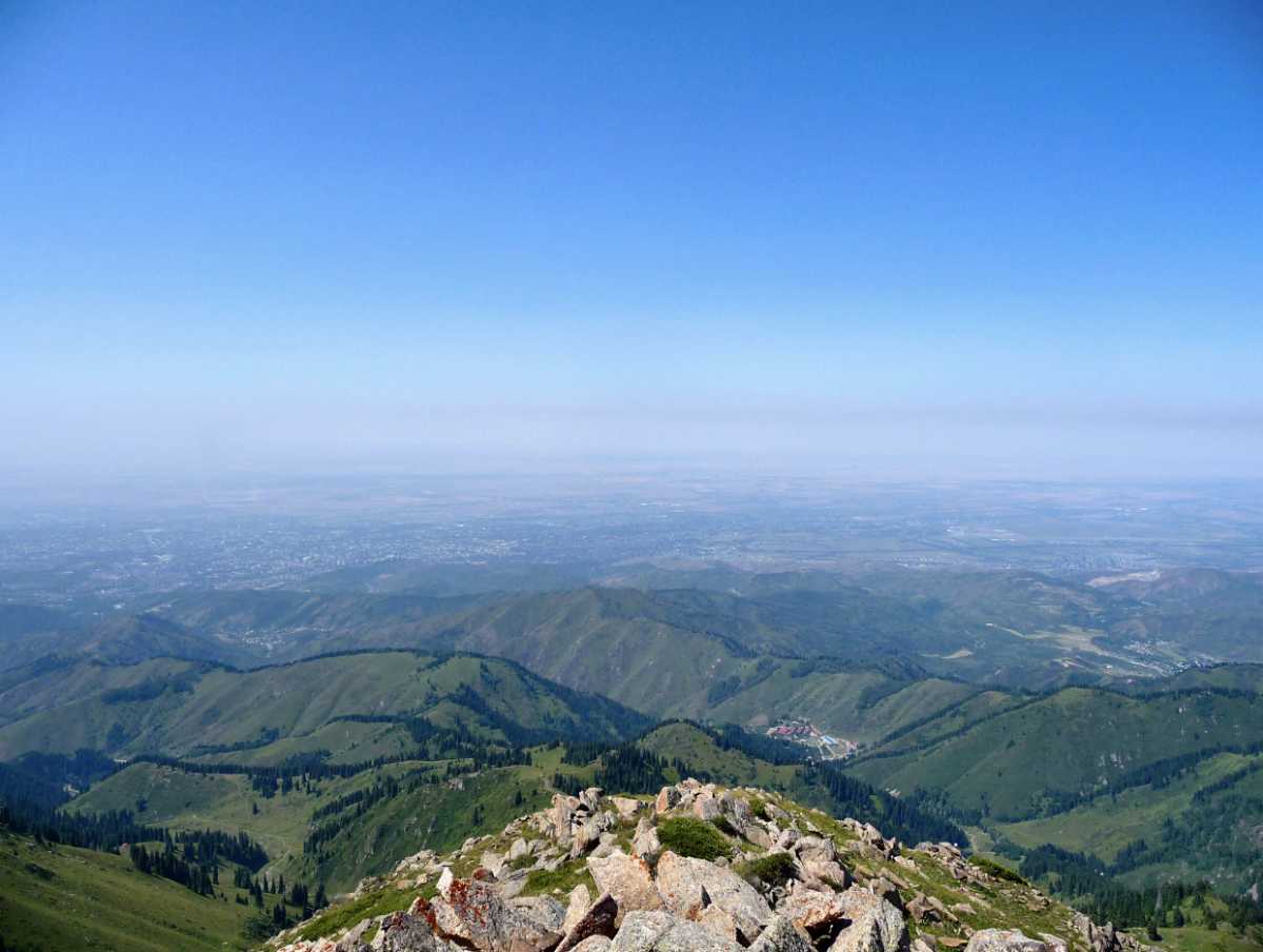 mountain cliff view