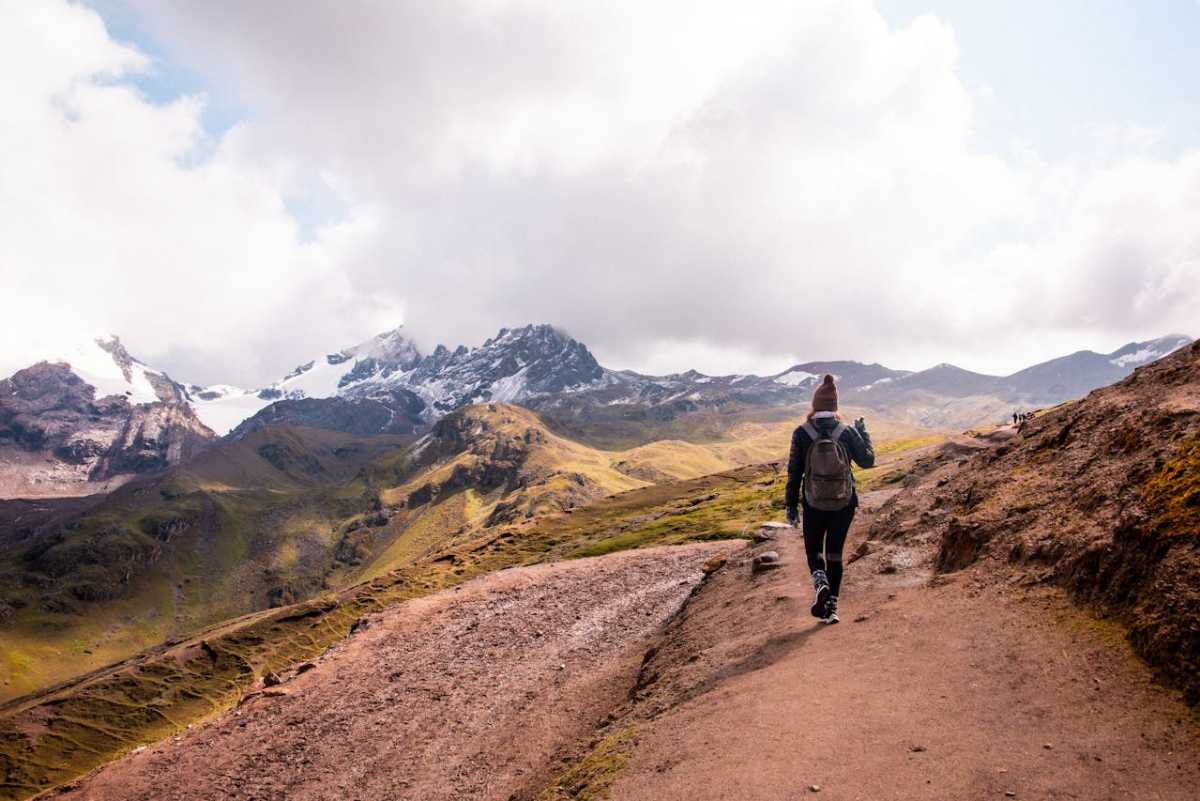 person hiking