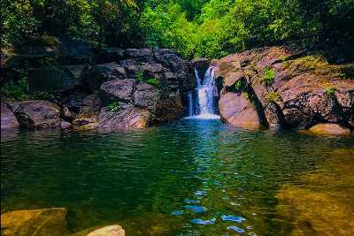 Polgampola Waterfall in Bentota